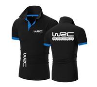 Polos Deportivos Estampados para Hombre Camisetas Deportivas para El W.R.C Camisetas Casuales De Manga Corta con Cuello Camisetas Suaves Camisetas -HeiS+LanS||m