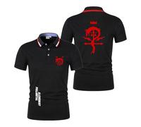 Polos Elásticos para Hombre para F.u.ll.me.t.al Al.ch.e.mi.st Tenis Acogedor De Manga Corta Sportstyle Media Manga Patchwork tee Top Ropa Camiseta-HeiS||3X_l