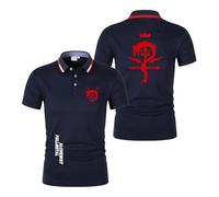 Polos Elásticos para Hombre para F.u.ll.me.t.al Al.ch.e.mi.st Tenis Acogedor De Manga Corta Sportstyle Media Manga Patchwork tee Top Ropa Camiseta-SLanS||3X_l