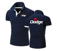 Polos hombre American Muscle Car Enthusiast, Camiseta de Vestir, Suave y Cómoda, Ideal para deportes, golf y ropa informal, Delgado(Navy Blue,XL)