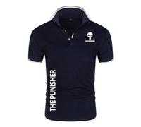 Polos hombre Anti-Hero Fan, Corta Deporte Ocio Secado Rápido Transpirable, Ideal para ropa deportiva informal unisex, Tejido(Dark Blue,XL)