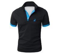 Polos Hombre Blanco Polos Masculino Deportivo Camisa Informal Manga Corta Estampado Europeo Ciervo para Negocios Ideal Comercio Exterior Camisetas Camiseta Vida Diaria Verano
