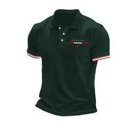 Polos Hombre Manga Corta - Camisa Informal De Manga Corta con Estampado De Bandera De Canadá para Hombre Corte Ajustado Y Manga Corta (Army Green M)