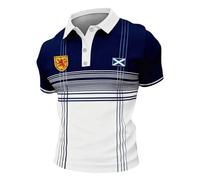 Polos Hombre Manga Corta Clásico Estilo Escocés para El Día A Día Tejido De Mezcla Transpirable Ideal para Outfits Casuales Y Smart Casual Diseño De Punto Que Ofrece Un Look Refinado Y Cómod