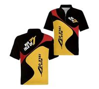 Polos hombre Para Is.le of M.a.n T.T, Absorbe la Humedad, Dry fit, atlético, de Manga Corta, Ideal para deportes, golf y ropa informal, atlético(Heihuangse,XXL)