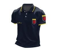 Polos Hombres Manga Corta Jersey Bandera Inglés Unión Jack Bandera Inglaterra Secado Rápido Corte Ajustado Polos de Golf Tenis Camiseta Deportiva Funcional Camisa Basic Regular Fit, Negro , L