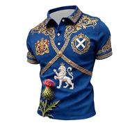Polos Manga Corta Hombre Camiseta con Estampado Escocés para El Día A Día Casual Tejido De Mezcla Transpirable con Cuello Clásico Y Mangas Cortas Diseño Ligero Y Cómodo Que Te Brinda Un Esti