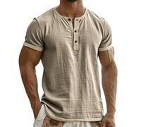 Polos Masculino Blanco Polos Masculino Manga Corta Camisetas Informales De Manga Corta con Cuello Redondo Y Lavado Suave para Mayor Comodidad Diaria Camiseta Camisa Vida Diaria Verano