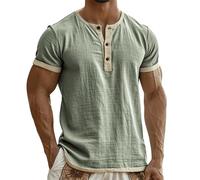 Polos Masculino Blanco Polos Masculino Manga Corta Camisetas Informales De Manga Corta con Cuello Redondo Y Lavado Suave para Mayor Comodidad Diaria Camiseta Camisa Vida Diaria Verano
