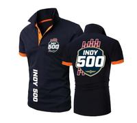 Polos para Hombre Ropa Interior Activa In.di.an.Ap.OL.is 500 Camiseta De Patchwork Superior con Cuello Estampado Lisa Media Manga Cómoda-SLanChengSe||4X_l