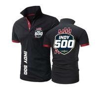 Polos para Hombre Ropa Interior Activa In.di.an.Ap.OL.is 500 Camiseta De Patchwork Superior con Cuello Estampado Lisa Media Manga Cómoda-HeiHongSe||x_l