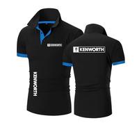 Polos Suaves Hombre Ropa Deportiva para K.e.NW.o.RT.h Rugby Camiseta Ajustada Patchwork Botones Manga Corta-HeiLanSe||m