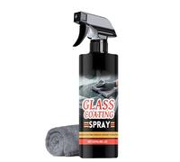 Polpo de vidrio de automóvil-237 ml de aerosol de limpieza del parabrisas de automóviles y camiones con efecto repelente de agua | Juego de limpieza anti-ajuste sin rayas con un paño para paseos en au