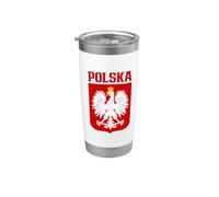 Polska, Águila blanca polaca, Godlo Polskie Orzel na Sercu Vaso térmico de acero inoxidable de doble pared