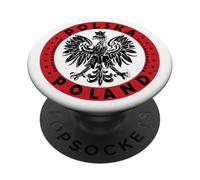Polska Polish Eagle Vintage Distressed Poland Coat of Arms PopSockets PopGrip Adhesivo
