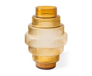 POLSPOTTEN Jarrón Steps L 50 cm Ocre