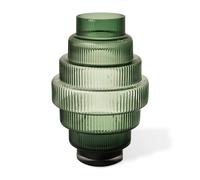 POLSPOTTEN Jarrón Steps S 30 cm Verde oscuro