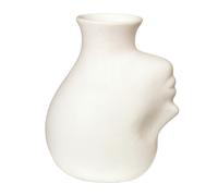 POLSPOTTEN Jarrón Upside-down head 25 cm Blanco
