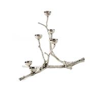 POLSPOTTEN Portavelas ardilla Twiggy 30 cm Plateado