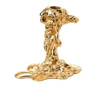 POLSPOTTEN Portavelas Drip S 14 cm Dorado