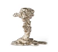 POLSPOTTEN Portavelas Drip S 14 cm Plateado