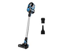 Polti Forzaspira Slim SR100 Escoba Eléctrica Inalámbrica Recargable 2 en 1 con Aspirador Portátil Integrado, Hasta 50 Minutos, Filtro Hepa, Negro y Azul