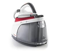 Polti La Vaporella XM82C, Centro de Planchado Vapor con Caldera, 7 Bar de presión, Autonomía ilimitada, Capacidad 1,4 L, Potencia 2350 W, Steam Pulse 450g, Blanco y Rojo