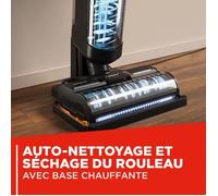 Polti RollySteam WD40C Aspiradora Mopa a Vapor Inalámbrica - 14000 Pa - Negro