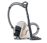 Polti Unico MCV85 Total Clean & Turbo, Aspirador Multifunción 3 en 1, Aspira, Higieniza y Seca, Limpiador a Vapor con Caldera, Potencia 2200 W, 17 Accesorios Incluidos, Made in Italy, Blanco y Dorado