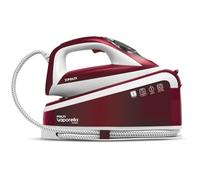 Polti Vaporella Express VE30.40, Plancha Generadora de Vapor | Presión de bomba 8 bar, 2100 W, función Eco, tecnología One Temperature, controles digitales en la plancha, burdeos y blanco