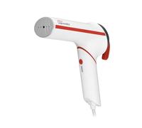 Polti Vaporella Vertical Styler GSM50R, Plancha de Vapor Vertical Portátil para Viaje con Mango Plegable, Calentamiento Rápido en 30 Segundos, Blanco y Rojo