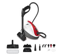 Polti Vaporetto Smart 30_R, Limpiador a Vapor con Caldera, 3 Bar, 85 g/min, 12 Accesorios, Depósito 1,6 L, Calentamiento Rápido, Blanco/Rojo