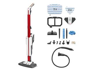 Polti Vaporetto SV650 Style, Escoba a Vapor con Limpiador Portátil 2 en 1 | 1500 W de potencia, tiempo de funcionamiento ilimitado, 19 accesorios, filtro antical, posición de estacionamiento vertical