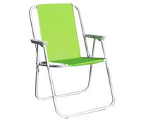 Poltrona relax sedia sdraio pieghevole in alluminio colore verde