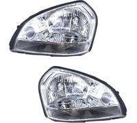 Polvane Conjuntos de faros Conjunto de faros delanteros para Hyundai para Tucson 2005-2010, 1 par(Pair white)
