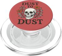 Polvo a polvo retro calavera con flores Memento Mori PopSockets PopGrip para MagSafe
