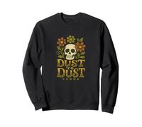 Polvo a polvo retro calavera con flores Memento Mori Sudadera