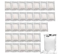 Polvo absorbente de inodoros, 30 unidades de polvo para camping, neutralizador de olores, absorción de, gel líquido fijador para viajes, excursiones, camping, exterior confort