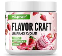 Polvo aromatizante Helado de fresa - 250 g - Sabor y dulzor deliciosos - Uso versátil para alimentos y bebidas - Polvo aromatizante - FLAVOR CRAFT