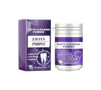 Polvo blanqueador de dientes púrpura calidad, fórmula natural para una eliminación eficaz de las manchas y un para dientes sensibles, Pasta De Dientes Eco (Purple, One Size)