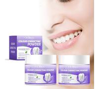 Polvo Blanqueador Dental,2PCS Polvo Blanqueador de Dientes,Polvo Obsessive Blanqueador,Suave para Dientes Sensibles,Elimina Profunda de Manchas,Suave para Dientes Sensibles,Inmediatamente una Sonrisa