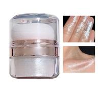 Polvo brillante compacto para resaltar el rostro, mejillas, nariz, cuerpo, brillo, , natural, ligero, kit de viaje, esenciales de belleza, llaves