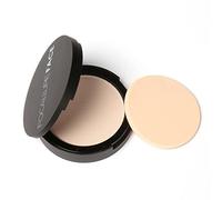 Polvo Compacto Fundación, polvo suelto de control de aceite, aspecto seco natural húmedo polvo presionado Base de blanqueamiento impermeable Bronceador de base(2#)