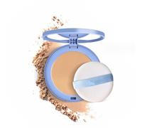 Polvo compacto húmedo y seco GAGK, polvo prensado Matte Perfection, polvo facial impermeable duradero GAGK, polvo de control de aceite, ligero, alta cobertura (#03 Beige Puro)
