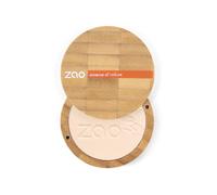 Polvo Compacto Vegano Bio Make Up ZAO 9 g - Polvo de maquillaje natural vegano - opaco y matificante - Recargable - Nº 306 Porcelana