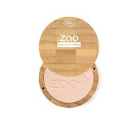 Polvo compacto ZAO Polvo compacto capuchino 304, en lata de bambú rellenable