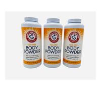Polvo corporal sin talco para el sudor, el mal olor y la humedad (paquete de 3)