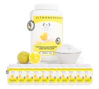 Polvo de ácido cítrico 12 x 1 kg monohidrato | Limpiador natural para el hogar | Limpiador ecológico en polvo para limpieza E330 puro