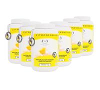 Polvo de ácido cítrico 6 x 1 kg monohidrato | Limpiador natural para el hogar | Limpiador ecológico en polvo para limpieza E330 puro