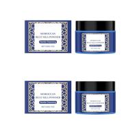 Polvo de Arcilla Azul Marroquí, Mascarilla Iluminadora en Polvo, Limpiador Suave Exfoliante e Iluminador, Espuma a Base de Arcilla, Limpieza Profunda, Uniformiza el Tono de Piel, Fórmula Vegana